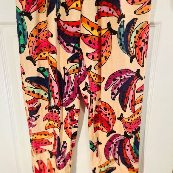 FARM Rio Pink Cream Ruffled Mandarin Collar Jumpsuit - Picture 7 of 12